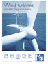 Wind turbines connecting solutions