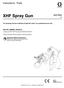 XHF Spray Gun. Instructions - Parts 3A2799A EN. Part No , Series A