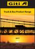 Truck & Bus Product Range