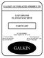 GALKIN GALKIN AUTOMATED PRODUCTS GAP FLANGE MACHINE PARTS LIST