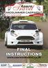 Midsummer Caerwent 2018 Final Instructions Forresters Car Club Limited