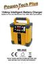 15Amp Intelligent Battery Charger Suitable for SLA, Gel, Maintenance Free, AGM, Deep Cycle batteries