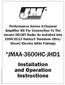 JMAA-3600HC-JHD1. Installation and Operation Instructions