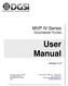 User Manual. MVP IV Series Groundwater Pumps. Version 2.2. Durham Geo Slope Indicator 2175 West Park Court Stone Mountain, GA USA