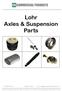 Lohr Axles & Suspension Parts Tel: Fax:
