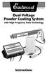 Dual-Voltage Powder Coating System with High-Frequency Pulse Technology Instructions