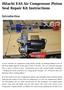 Hitachi EAS Air Compressor Piston Seal Repair Kit Instructions