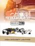 PRODUCT CATALOG WE REDEFINE THE AUTOMOTIVE AFTERMARKET FOR HIGH INTENSITY LIGHTING