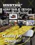 ADAPTABLE DESIGN PREVIEW GUIDE. Quality by Design