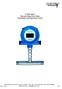 F-5100 Inline Thermal Mass Flow Meter Installation and Operation Guide