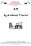 A33. Agricultural Tractor