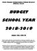 BUDGET SCHOOL YEAR