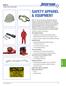 SAFETY APPAREL & EQUIPMENT