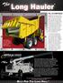 Long Hauler. The. When we posted a picture. Yes, we build them! The Latest News from J&J Truck Bodies & Trailers Volume XIX Issue