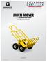 MULTI MOVER WITH FOLD DOWN REAR WHEELS INSTRUCTION MANUAL