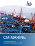 CM MARINE 上海船茂贸易有限公司 CM MARINE SERVICE CO., LTD.