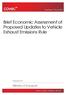 Brief Economic Assessment of Proposed Updates to Vehicle Exhaust Emissions Rule