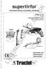 ORIGINAL MANUAL Fig. Petrol Power Pack Electric Power Pack CONTENTS Page General warning Technical data 3. Description of equipment. Rigging arrangeme
