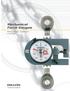 Mechanical Force Gauges. Measure tension, compression or push/pull