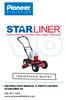 Instruction Manual & Parts Listing Starliner v