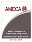 AMECA List of. Automotive Safety Devices. Photometric Only Lighting Devices. For Three-Year Period April 20, 2018 Update