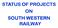 STATUS OF PROJECTS ON SOUTH WESTERN RAILWAY