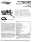 Ramsey Winch Company Owner s Manual Front Mount Electric Winch Triple X with synthetic rope 12 volt
