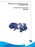 Multistage Horizontal High-pressure Centrifugal Pump. Installation/Operating Manual DPH(S)I