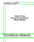 Henny Penny Pressure Fryer-Electric Model PFE-591 TECHNICAL MANUAL