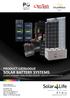 SOLAR BATTERY SYSTEMS OUTBACK VFXR3048E 4,5kWp SCALABLE SOLAR PV - AESTHETIC PERFORMANCE PG