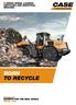 F-SERIES WHEEL LOADERS RECYCLING AND INDUSTRIAL MISSIONS BORN TO RECYCLE