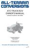 ATC TRUCK/SUV OWNER S MANUAL