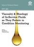 Selected Technical Papers STP1564 Viscosity and Rheology of In-Service Fluids as They Pertain to Condition Monitoring