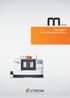 MSeries. High Rigidity Vertical Machining Centers