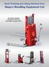 Simpro Handling Equipment Ltd All models available with built-in infra-red load-height sensing function