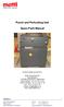 Punch and Perforating Unit. Spare Parts Manual