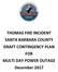 THOMAS FIRE INCIDENT SANTA BARBARA COUNTY DRAFT CONTINGENCY PLAN FOR MULTI DAY POWER OUTAGE December 2017