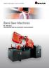 AMADA MACHINE TOOLS EUROPE. Band Saw Machines. HA / HFA Series Fully automatic band saw machines for series production