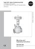 Mounting and Operating Instructions EB 8252 EN. Type 3281 Steam Conditioning Valve