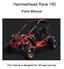 Hammerhead Rave 150. Parts Manual. This Vehicle is designed for off-road use only