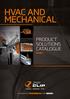 HVAC AND MECHANICAL PRODUCT SOLUTIONS CATALOGUE ISSUE 1 A FUSION OF ENGINEERING AND DESIGN