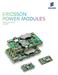ERICSSON POWER MODULES. Selection Guide June 2012