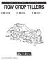 ROW CROP TILLERS RC 1310 RC 1312 RC Cod. F / Rev. 01 ( )