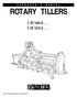 ROTARY TILLERS RT 1060 E RT 1070 E. Cod. F / Rev. 00 ( )