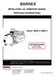 BARNES. INSTALLATION and OPERATION MANUAL. Self-Priming Centrifugal Pumps