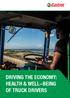 DRIVING THE ECONOMY: HEALTH & WELL-BEING OF TRUCK DRIVERS