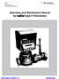 Operating and Maintenance Manual for Type S Flowmeters
