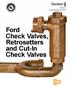 Ford Check Valves, Retrosetters and Cut-In Check Valves