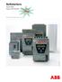 Softstarters Type PSS Type PST/PSTB - New range. New. Catalogue 1SFC132001C0201, Revised in October SFC132016F0201
