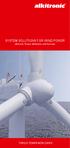 SYSTEM SOLUTIONS FOR WIND POWER alkitronic Torque Multipliers and Services